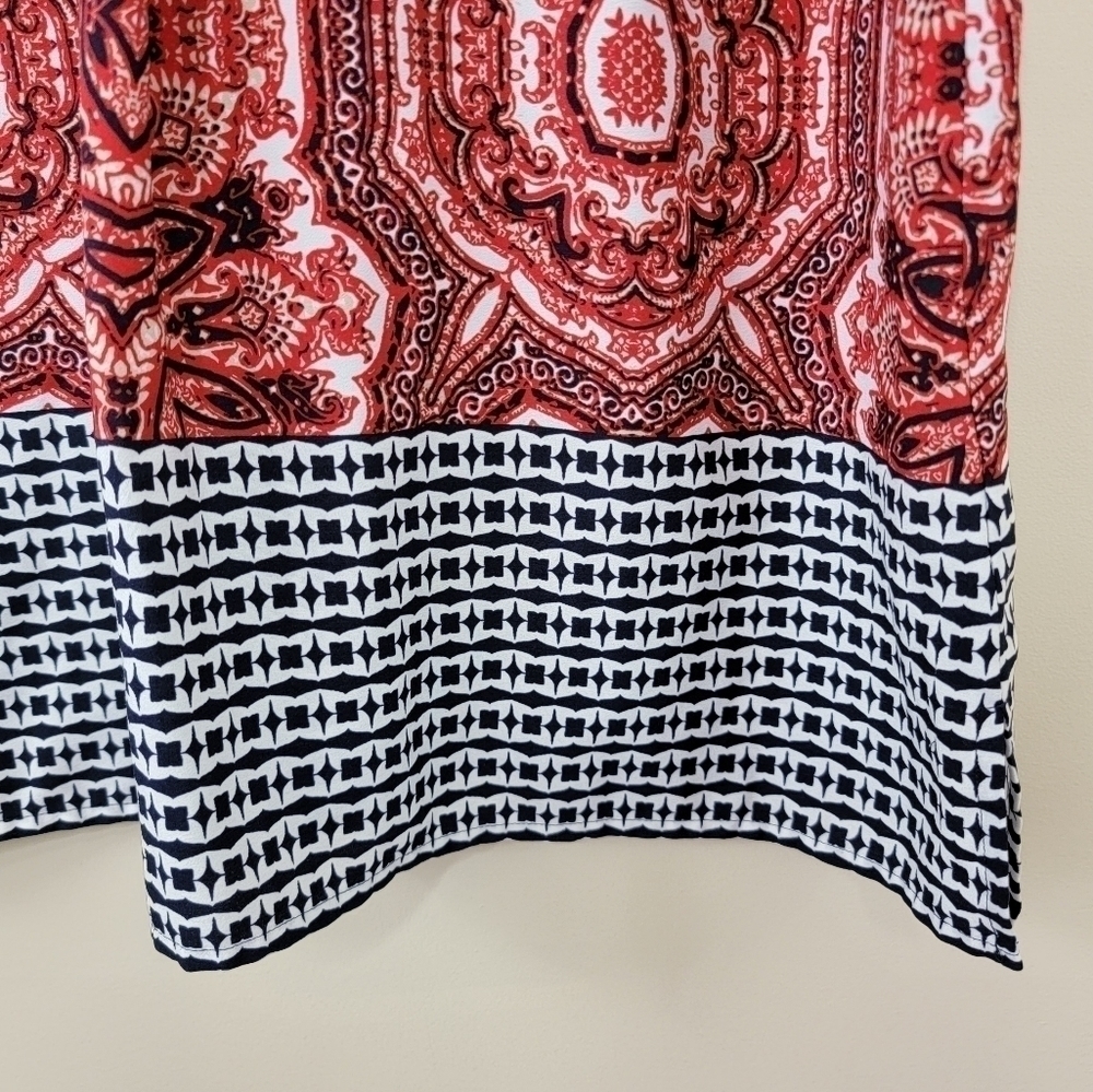 Van Heusen Mixed Print Sleeveless Blouse Size Small - Picture 5 of 6